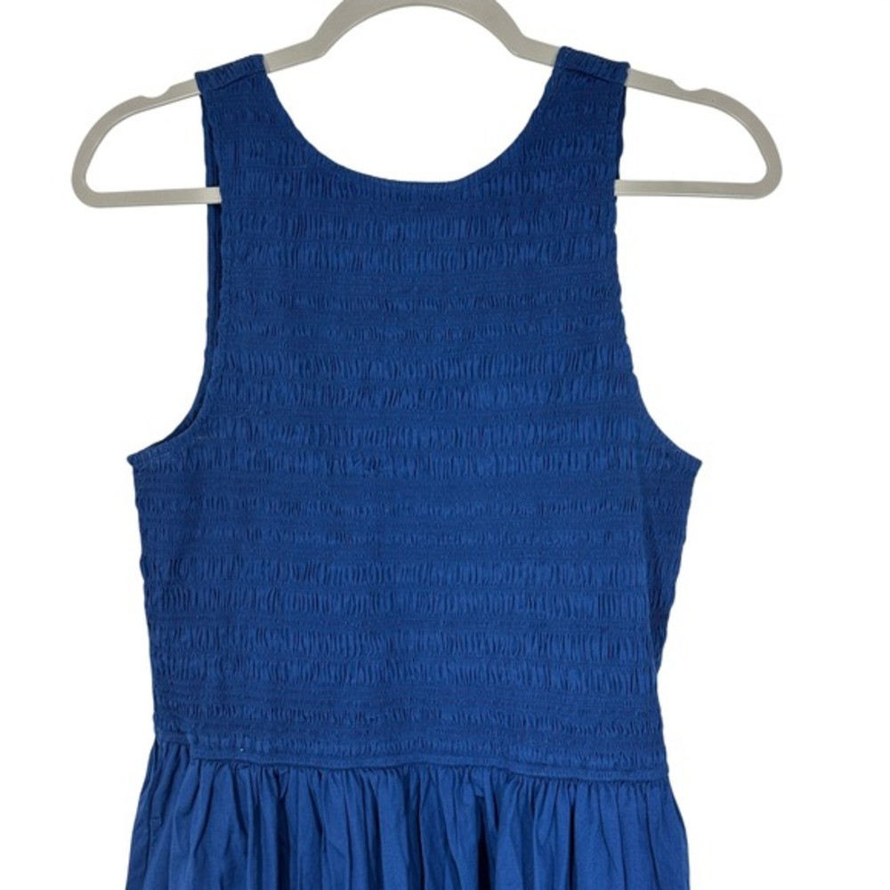 Madewell Navy Blue Sleeveless Midi Dress